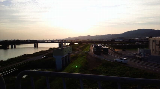 夕日