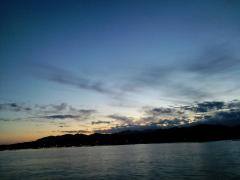 気仙沼 大島航路の夕暮れ2