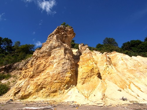 黄色い断崖