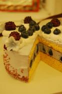 ブルーベリーのケーキ