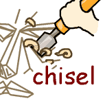 英単語イラスト chisel