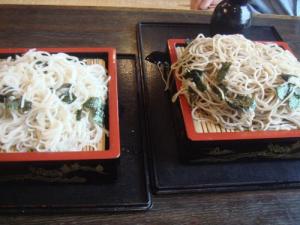 更科そばと南部そば