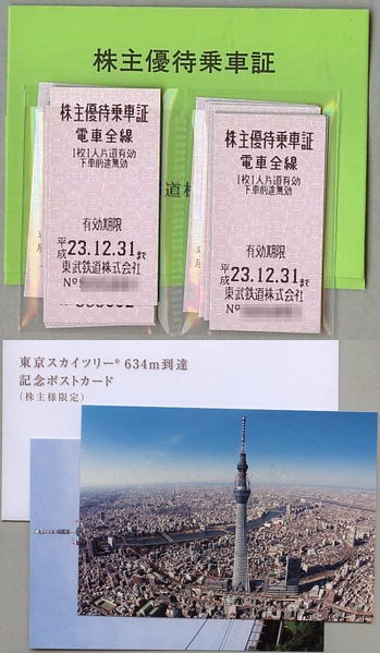 東武 株主優待 2