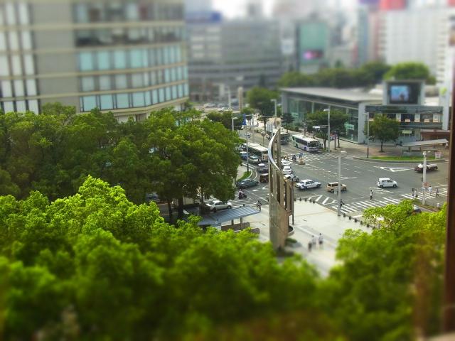中日劇場からの眺めミニチュア1
