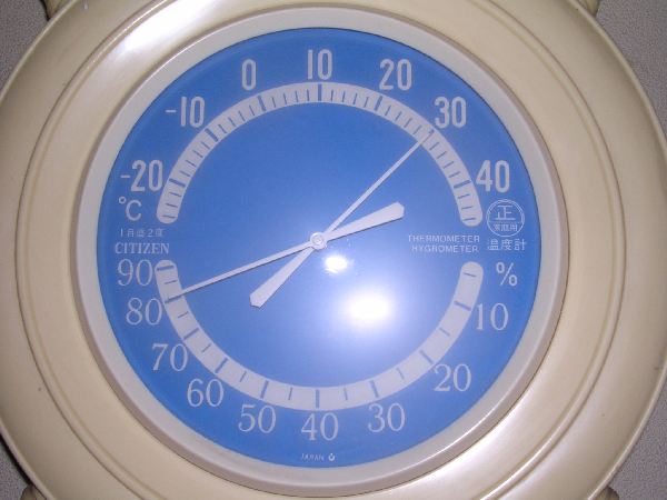 夏の温度計