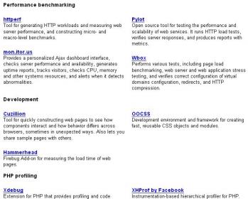 Performance benchmarking