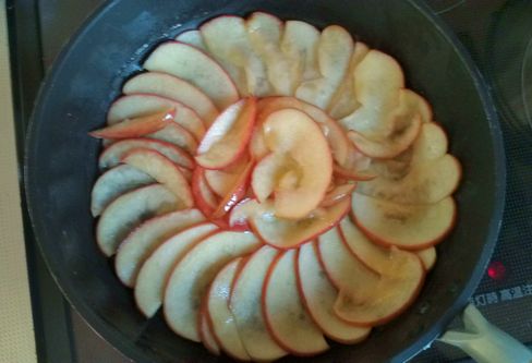 りんごケーキ ホットケーキミックス フライパン