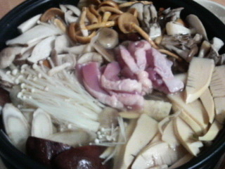 きのこ鍋 煮込む前