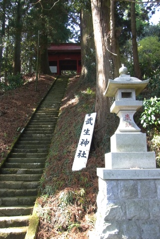 神社参道の階段
